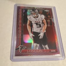 Topps 2025 Chrome Drake London Atlanta Falcons Parallel #12 NFL Football Card