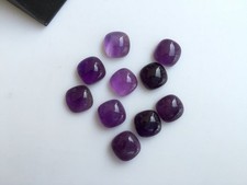 Purple Amethyst Cushion Cabochon For Jewelry Making 6mm Gemstone