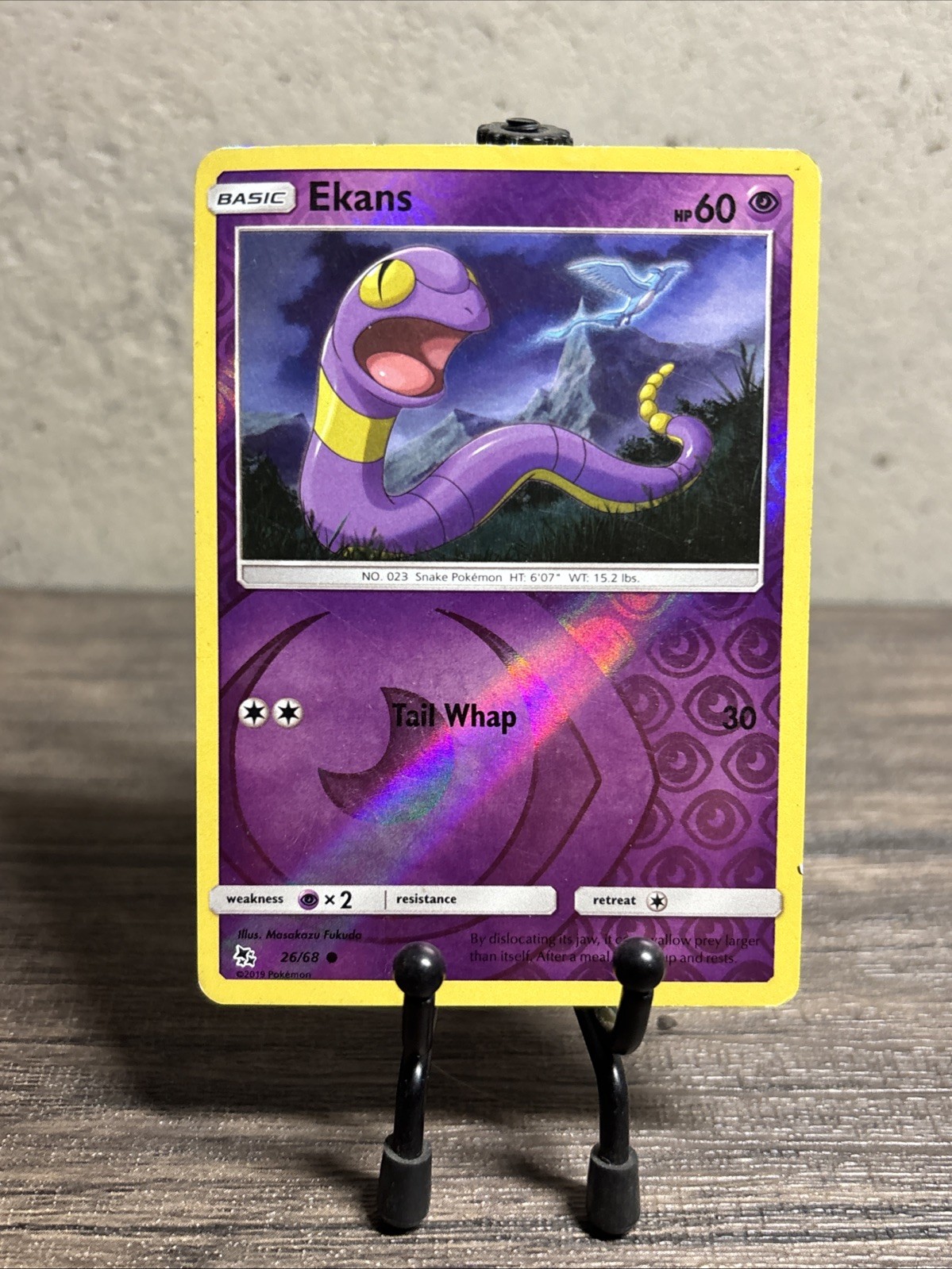 Ekans 26/68 Hidden Fates Reverse Holo-Vintage-Pokemon TCG-Fast Shipping-LP!!