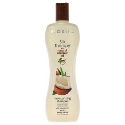 Silk Therapy with Organic Coconut Oil Moisturizing Shampoo by Biosilk - 12 oz