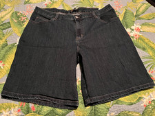 LEE WOMEN RELAXED FIT WOMEN'S DENIM SHORTS, SIZE 18W, GREAT PRE-OWNED CONDITION