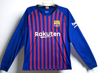 【未使用品・タグ付き】FC Barcelona 長袖 UNICEF Rakuten FC Barcelona Men's Soccer Jersey Small Futbol long sleeve