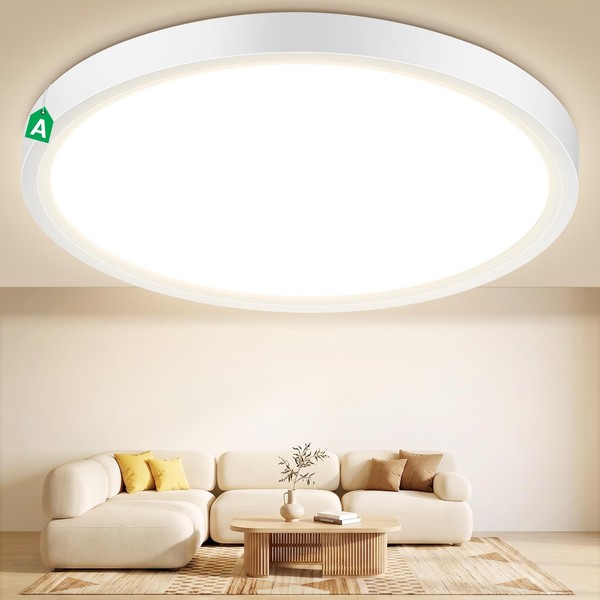 Deckenleuchte LED Rund Neutralweiß Flur KüChe Wohnzimmer IP54 4000K Ø30Cm 12W-image