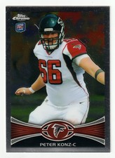 Peter Konz RC - Atlanta Falcons (tarjeta de fútbol americano de la NFL) 2012 Topps cromado # 96 como nuevo