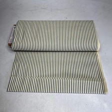 ROCLON Woven Ticking Navy Cotton Fabric Sz 44" x 12 Yards Navy  White 10736219