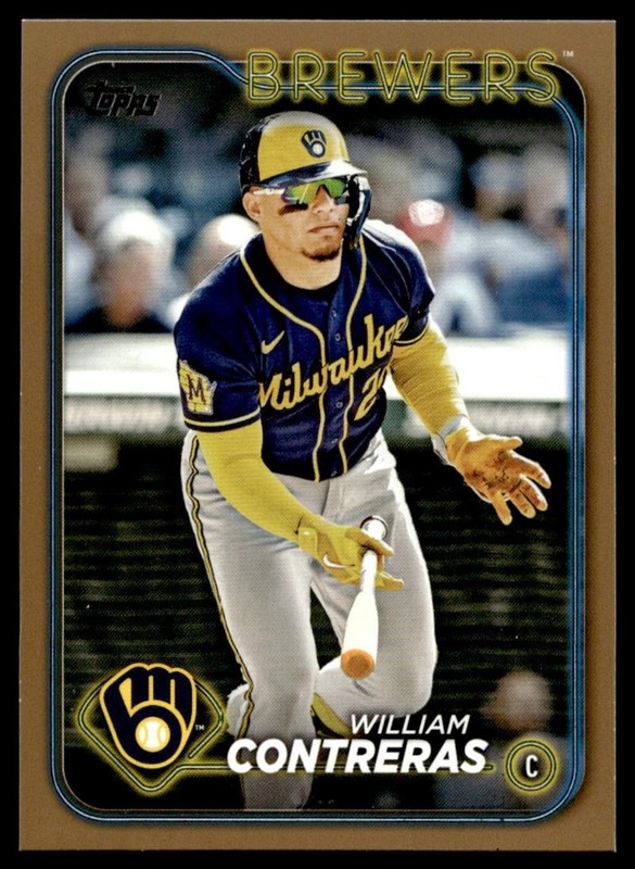 2024 Topps GOLD William Contreras /2024 Milwaukee Brewers #61 A6