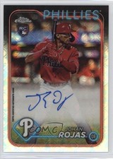 2024 Topps Chrome Logofractor Edition MLB Refractor Johan Rojas Auto 1co7