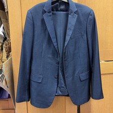 Mens French Eye Blue wool blend 2 Piece Suit Mens 38” chest 32” trouser 