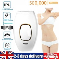 IPL Laser Permanent Hair Removal Device Painless 500,000 Flash Pulse Home Use UK