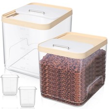 2 Pack Airtight Dog Food Storage Container, Up to 10 Lbs, Pet Cat Food Contai...
