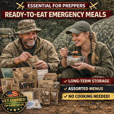 MRE U.S. Military Ready to Eat Meals - Options 1,2,4 or 8 pack cases or more