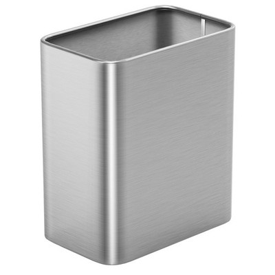 Trash Can 2.1 Gallon Silver Stainless Steel Wastebasket Bathroom Office Cesun