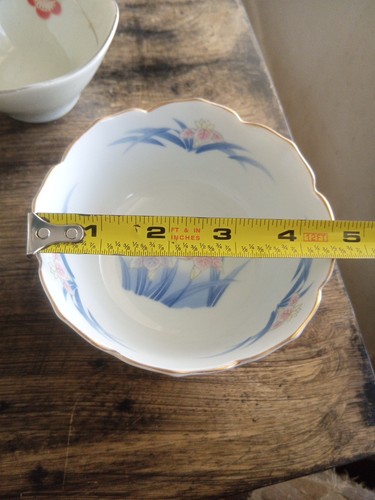 Japan/China gemischte Blumen Reis oder Suppenschüsseln 5er Set gemischtes Set - Bild 8 von 12