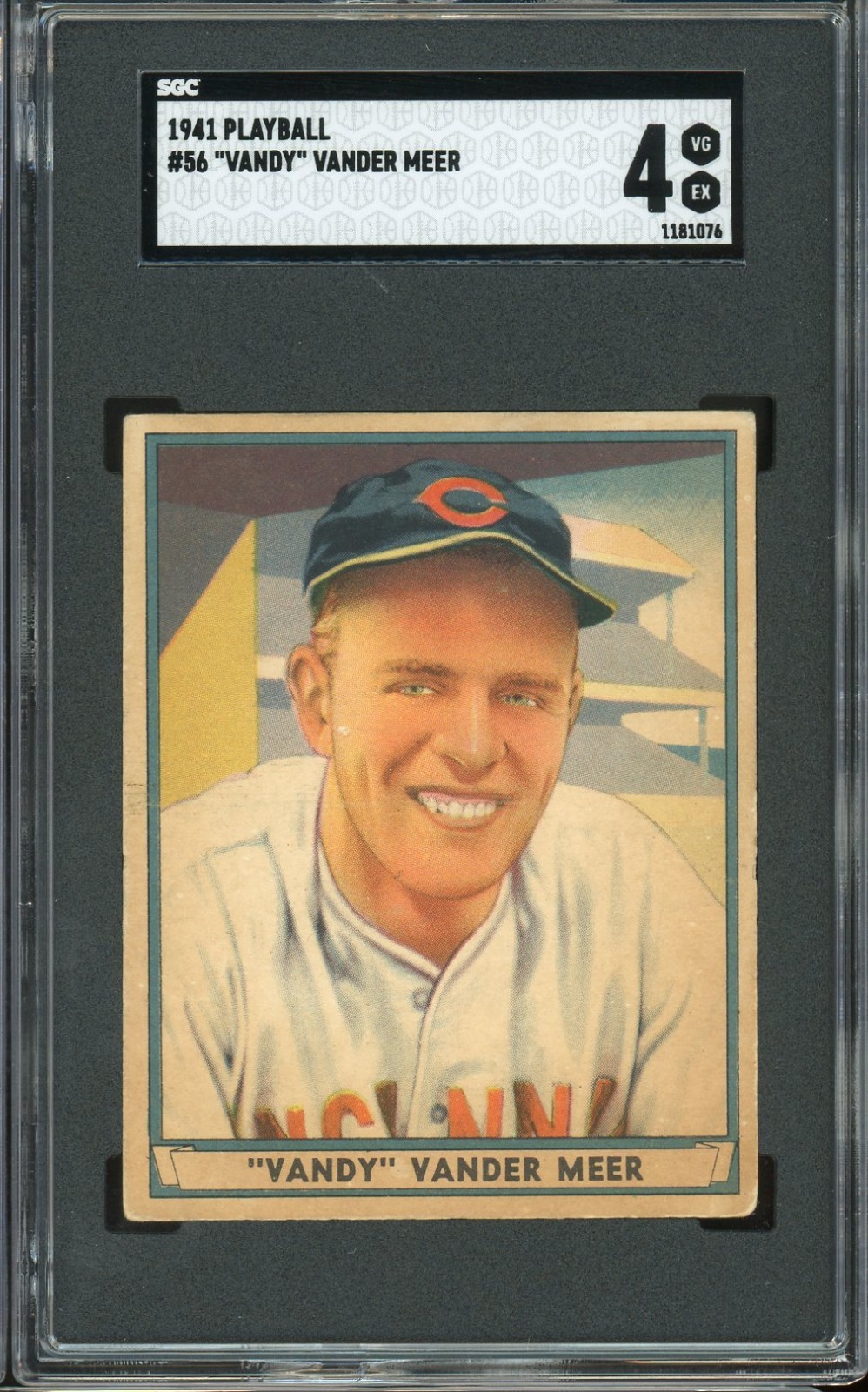 Vandy Vander Meer #56 Baseball Cards 1941 Play Ball trading card — raw and PSA graded price guide