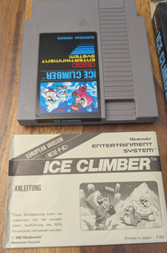 &iexcl;Estado de coleccionista! Ice Climber Small Box Nintendo NES Juego Sistema de Entretenimiento