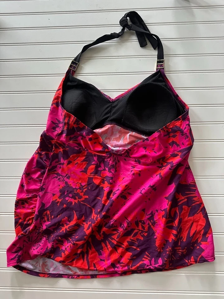 Camiseta sin mangas Liz Lange Maternity XXL para mujer Beach Resort Crucero Rojo Púrpura Foto 4 de 4