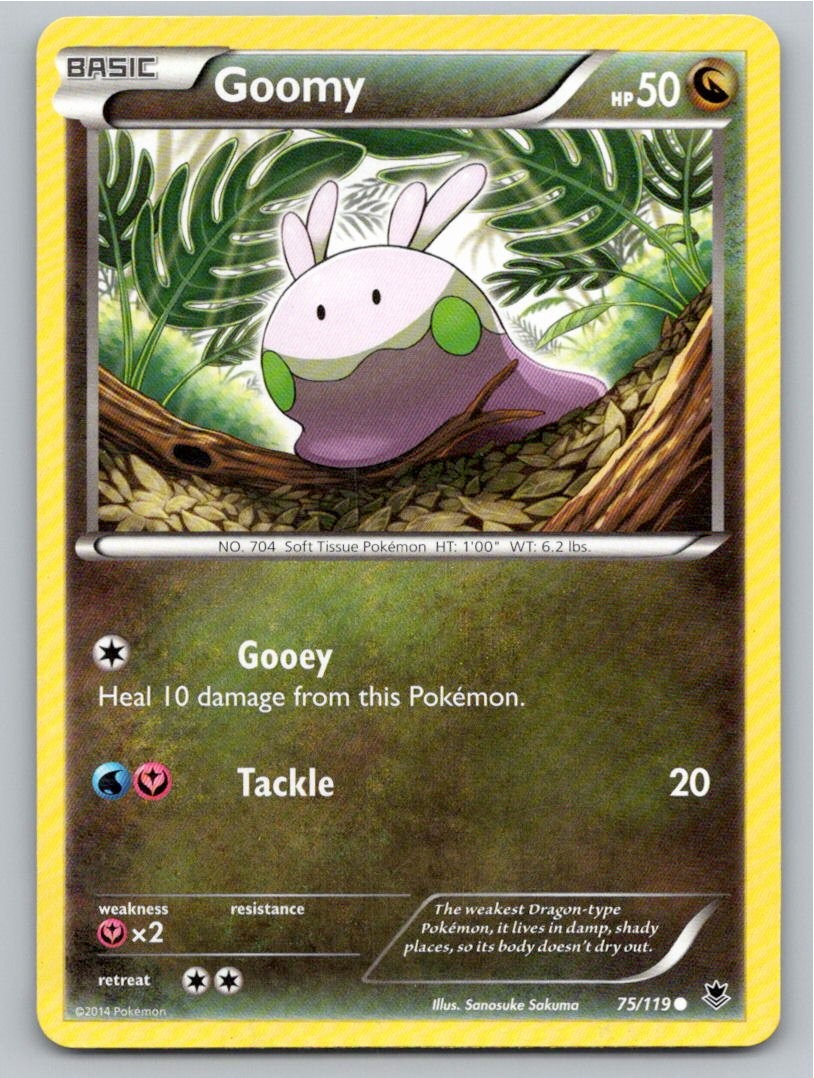 2014 POKEMON GOOMY PHANTOM FORCES 75/119 C NM A89086 FREE S&H