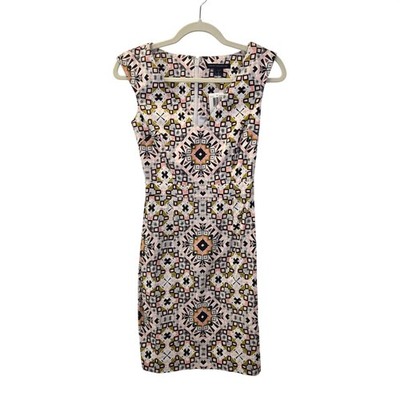 NWT French Connection Anemone Electric Mosaic Cotton Dress Size 0