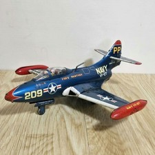 Toyama Toys Manufacturing Yonezawa Grumman F9F-5 Panther Tin Plane