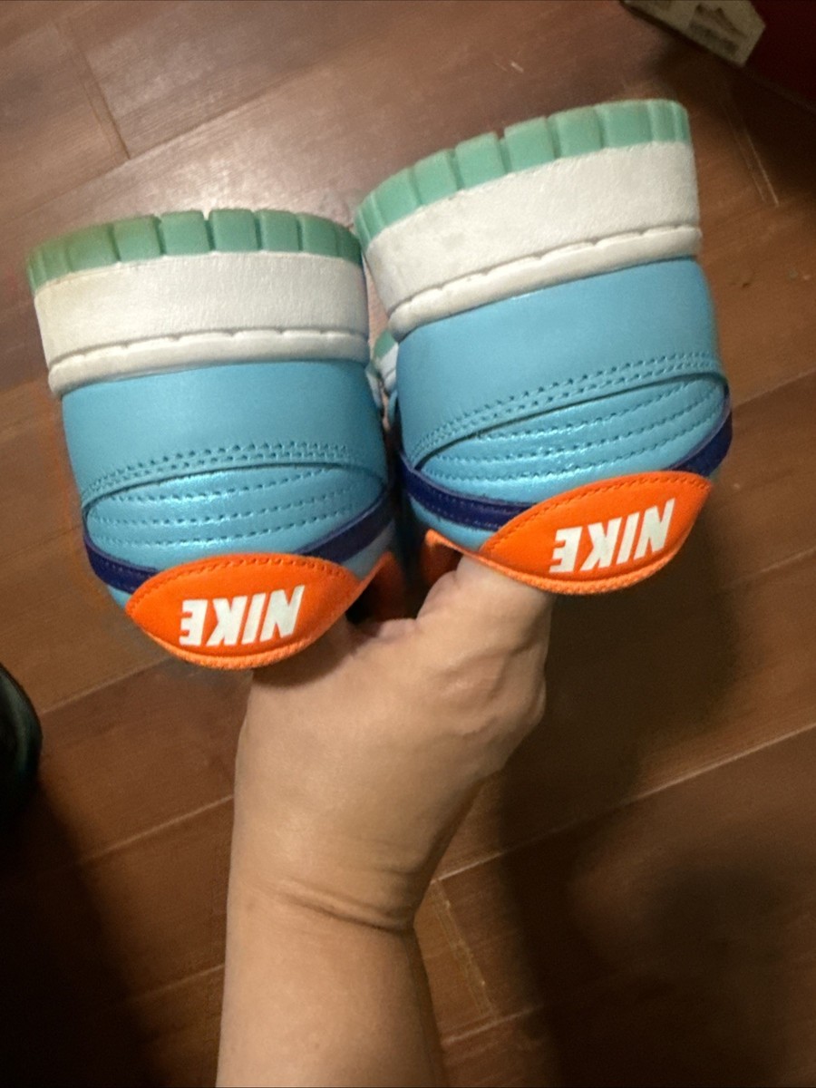 Nike Dunk SE Low Men's Size 9.5 Baltic Blue/Total Orange 2024 HQ1538-416 View 6