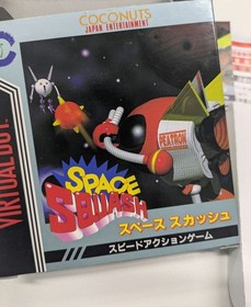 SPACE SQUASH Game Virtual Boy Nintendo Box Manual Used Made in Japan