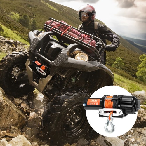 VEVOR Treuil Électrique VTT UTV 2041 kg Corde Synthétique IP55 avec Télécommande - Imagen 8 de 12