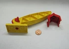Lego Duplo VEHICLE YELLOW CRANE BASE w/ ARM WINCH & CLAW Vintage #4567