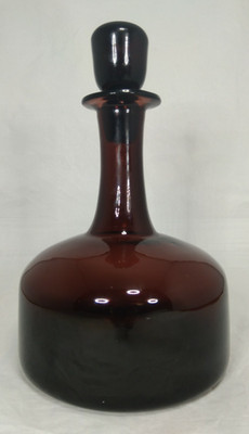 Blenko mundgeblasene Amethyst Glas Karaffe 24 cm 