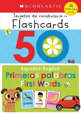 50 Spanish-English First Words: Scholastic Early Learners (Flashcards) | 2021