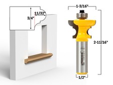 3/4 Window Sill Router Bit - 1/2 Shank - Yoni...