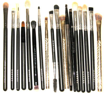 Lot of 18 Various Makeup Brushes Morphe-Sephora-Velvet Luxe-Leuxie-Anastasia