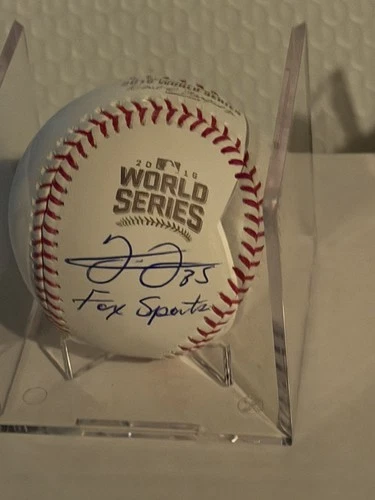 Frank Thomas Signed 2016 World Series Baseball cubs Beckett COA Fox Sports Panel