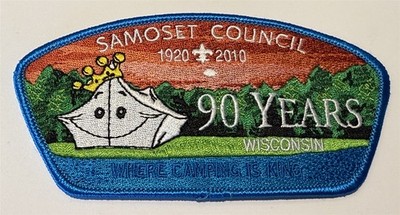 Samoset Council Strip CSP 90th Blue Boy Scout CC4
