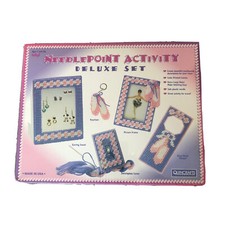 needlepoint activity deluxe set bettys made in usa new 5 piece Stitch By Color