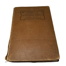 Antique Christian 1910 Hymns of Worship  Service Chapel Edition Religious Songs