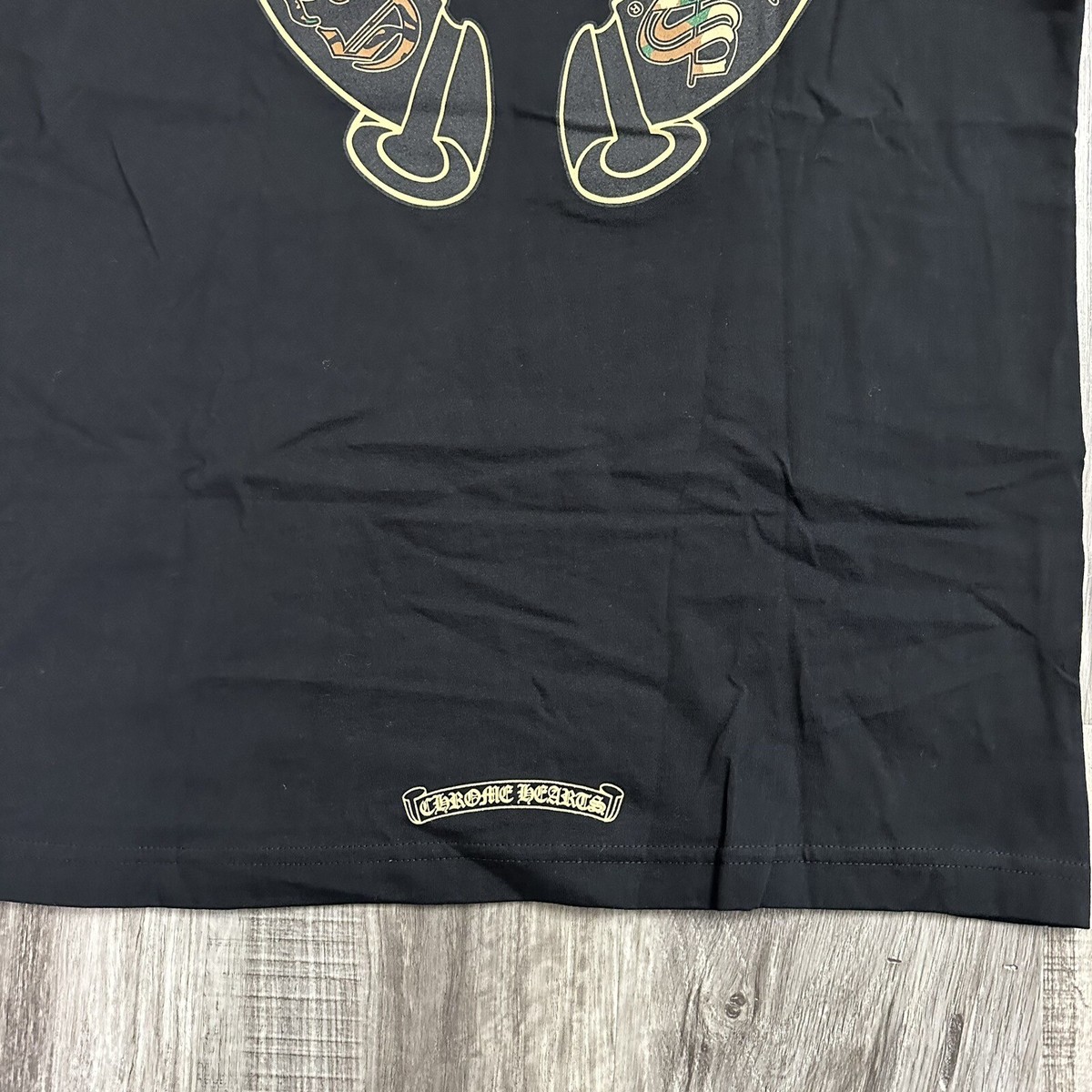 T-shirt Manches Longues Chrome Hearts Occasion Parfait état - Fer à Cheval, Coeurs, Logo, Poche, Taille S Vert