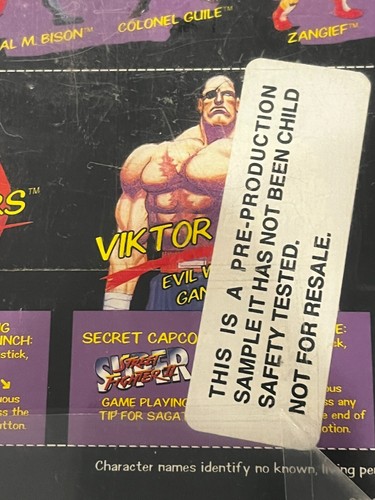 Graded Capcom Street Fighter 1994 Hasbro metal figure Sagat Vs Masters Prototype - Picture 10 of 14