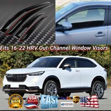 Out-Channel Vent Shade Visor Snow Rain Guard Wind Deflector For 16-22 Honda HRV