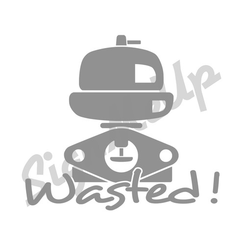 Wasted! Turbo 7" Decal Sticker For Car Import Racing Blow Off Valve Waste Gate - Picture 20 of 23