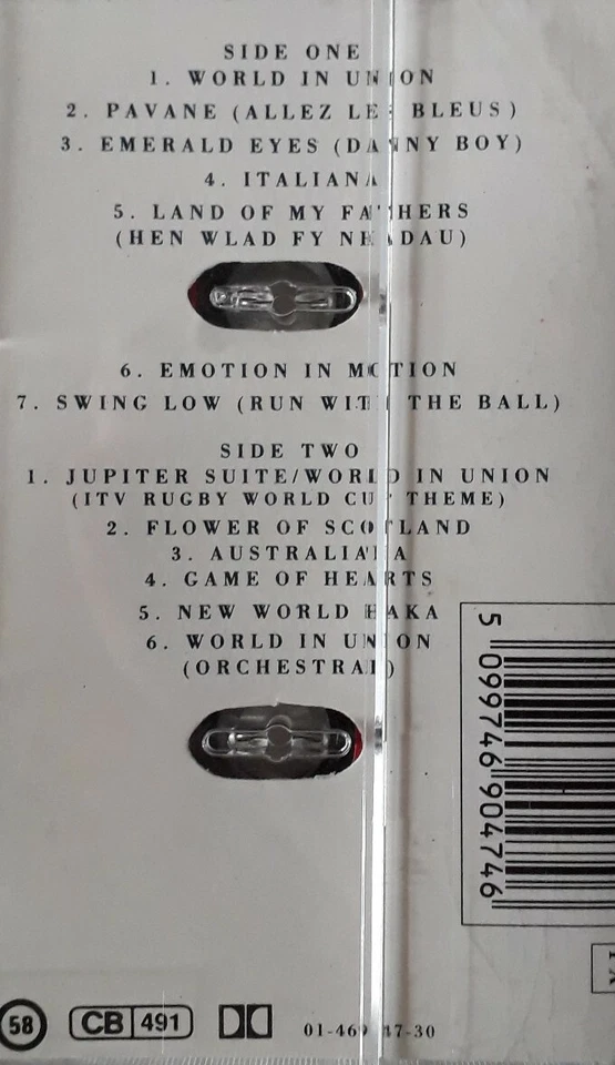 World In Union Cassette.Columbia 469047 4.Kiri Te Kanawa/England Rugby Cup Squad - Image 2 of 4