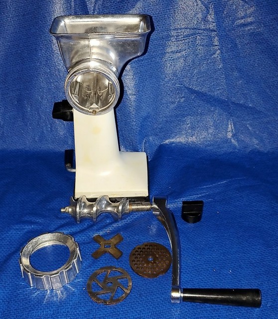 Vintage Rival GrindOMat Meat Grinder Food Chopper Model 303White eBay