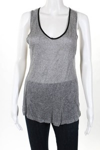 Bottega-Veneta-Gray-Black-Perforated-Knit-Tank-Top-Size-EUR-38