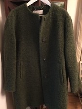 Exc Cond Hobbs London Classic Wool-mohair Boucle Fully Lined Sweater Coat - Us 8
