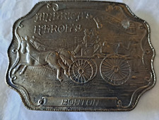 Boston Fire Dept. Americas Heroes Brass Buckle