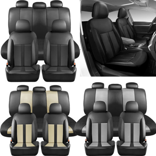 For Hyundai Tucson Accent Sonata Elantra Premium Leather Auto Car 5 Seats Cover