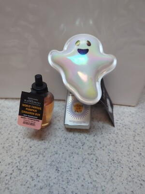 Bath & Body Works Wallflower Plug In Halloween I Glow Iridescent Ghost Light