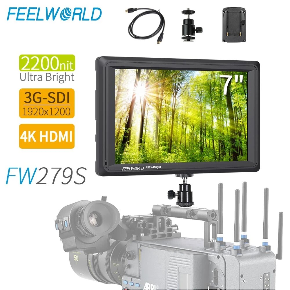 FEELWORLD FW279S 7inch 2200nit Daylight Viewable 3G-SDI HDMI