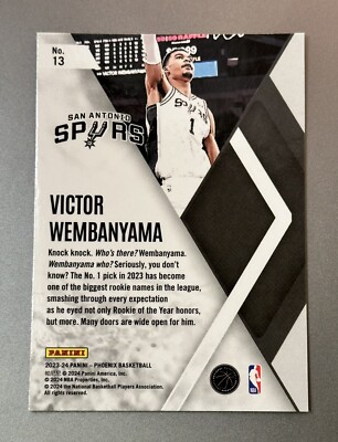 wembanyama 24枚限定 未開封 メトロポリタン 2023-24 Optic Victor Wembanyama Express Lane Rookie Spurs #8