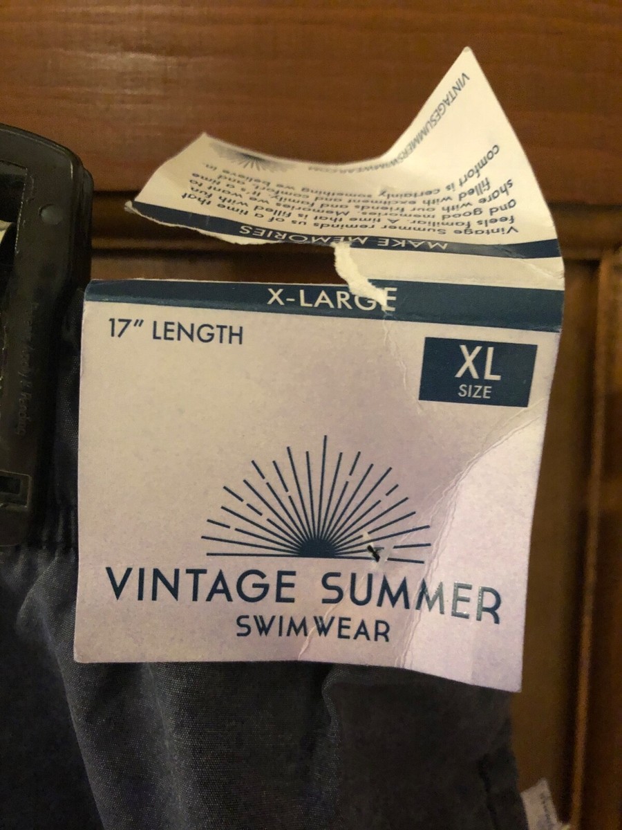 70svintage スイムウエア Men's Vintage Summer Swimwear Size XL Style V70606 Color Navy New