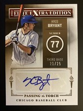 2014 Panini Elite Kris Bryant / A.J. Reed Dual Auto #/25 Passing The Torch